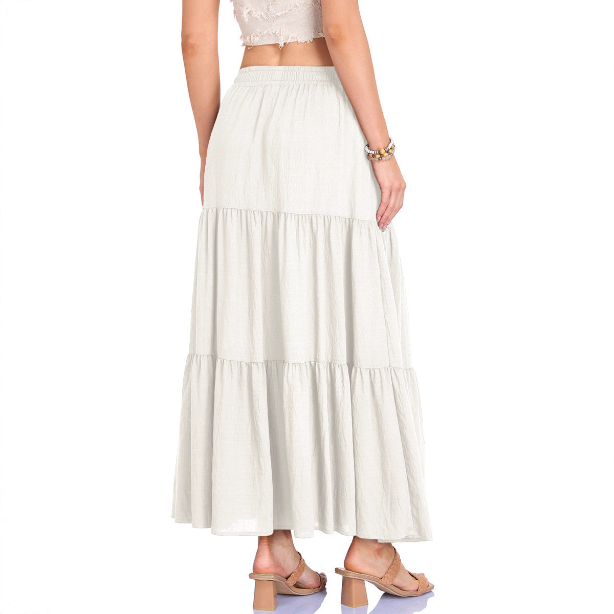 Jupe midi Faustine, détail des poches latérales, vue produit