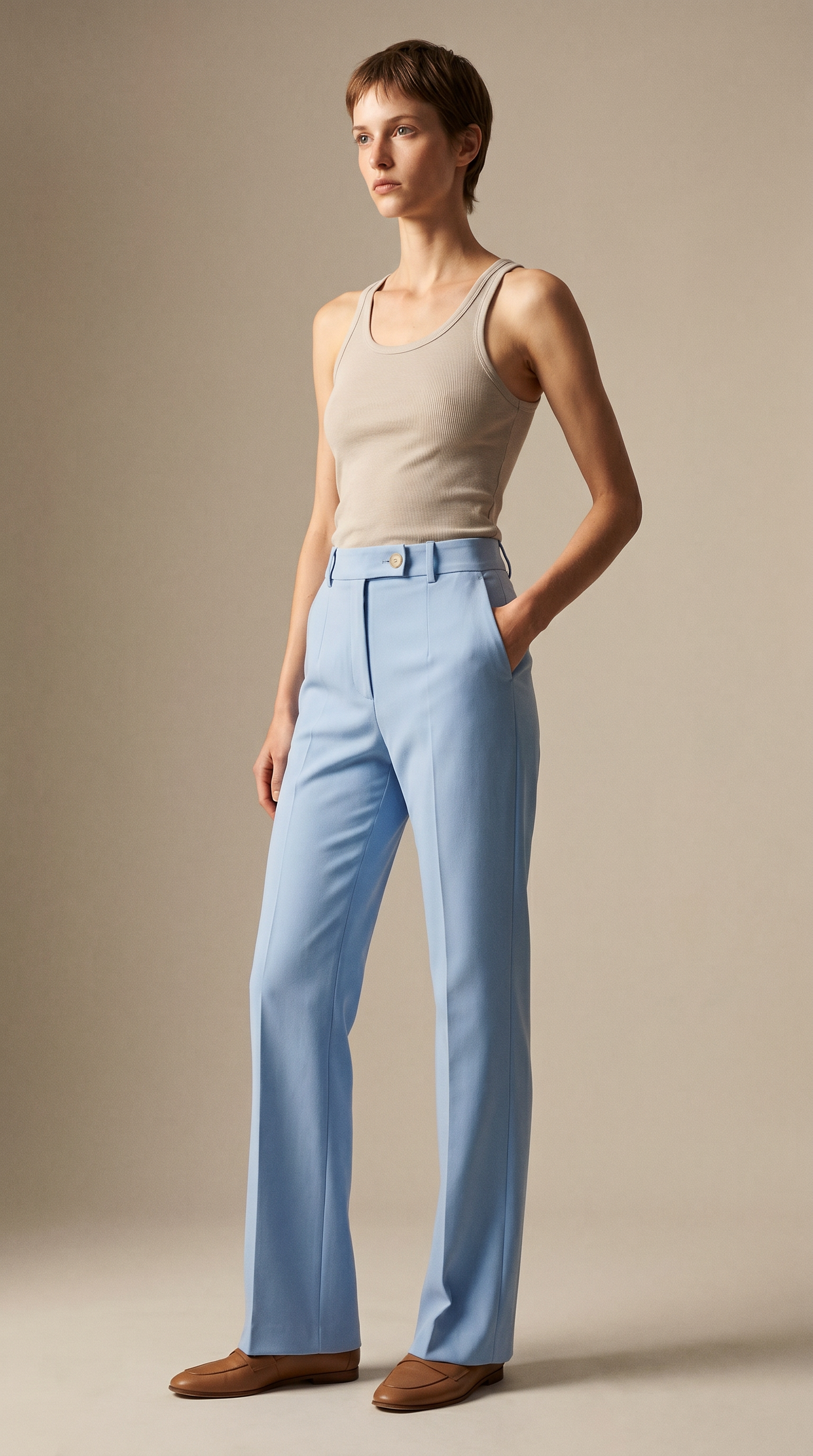 Gabrielle — Pantalon fluide à jambe large