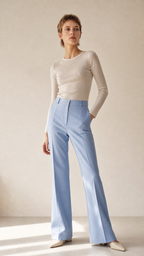 Gabrielle — Pantalon fluide à jambe large