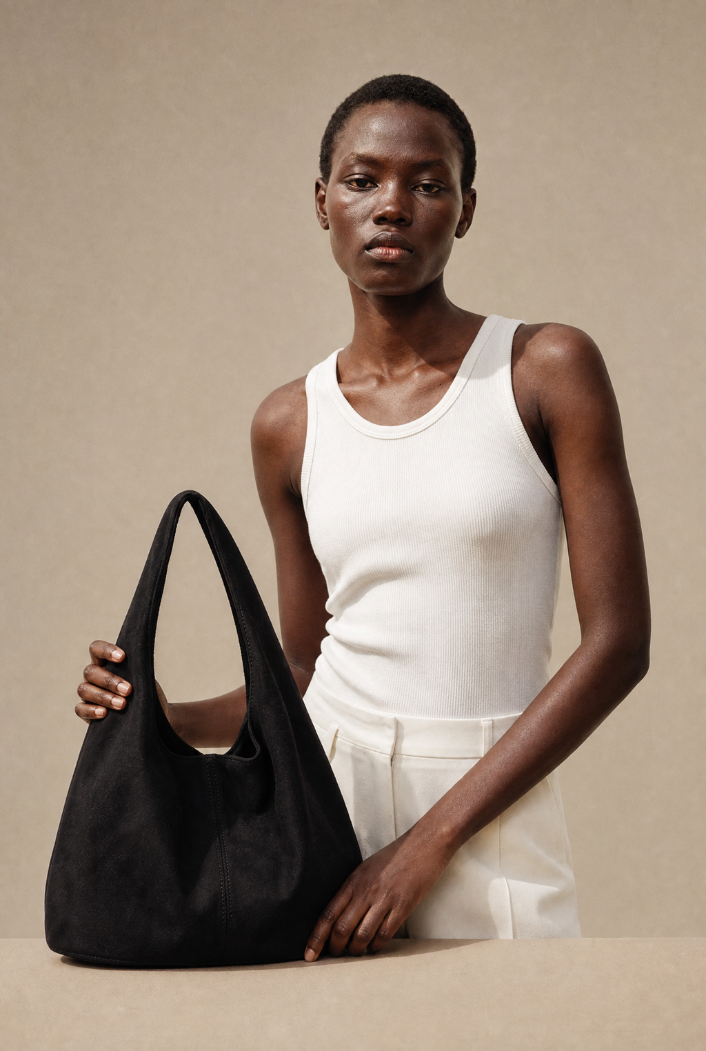 Juliette — Tote en daim souple