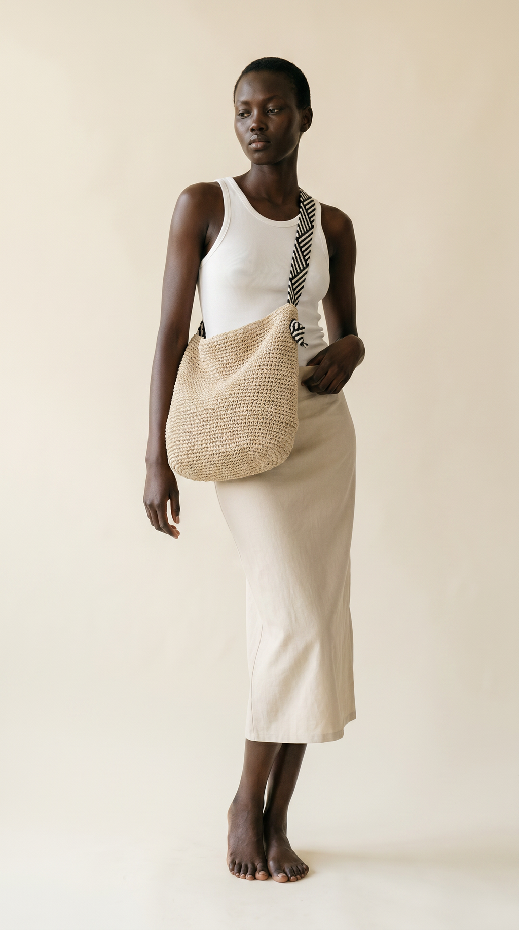 Agathe — Panier en paille tressée