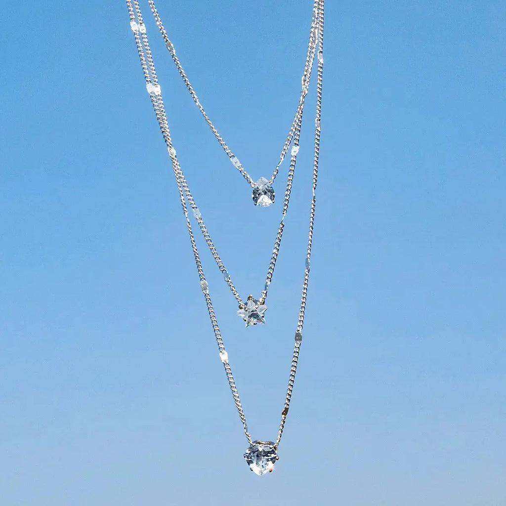 ChimZunderes-Collier pendentif multicouche pour femme, tour de cou JOChoker, bijoux brillants, cadeau de fête, mode féminine YOUR DESIRE