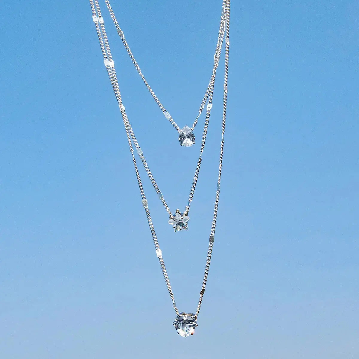 ChimZunderes-Collier pendentif multicouche pour femme, tour de cou JOChoker, bijoux brillants, cadeau de fête, mode féminine YOUR DESIRE