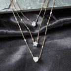 ChimZunderes-Collier pendentif multicouche pour femme, tour de cou JOChoker, bijoux brillants, cadeau de fête, mode féminine YOUR DESIRE