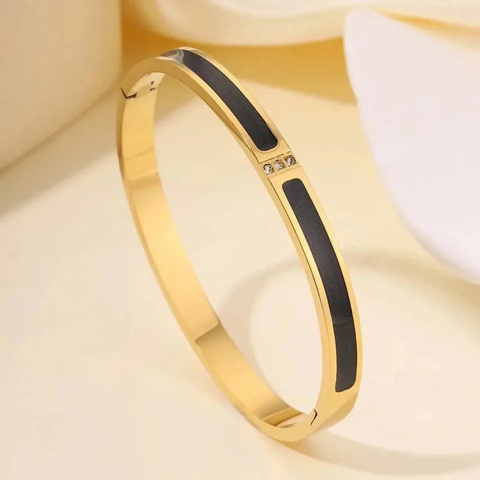 ZAKOL 5/1 pièces ensemble de bracelets en acier inoxydable incrusté de zircone scintillante pour femmes bracelets empilables mode ne se décolore pas bijoux cadeau YOUR DESIRE