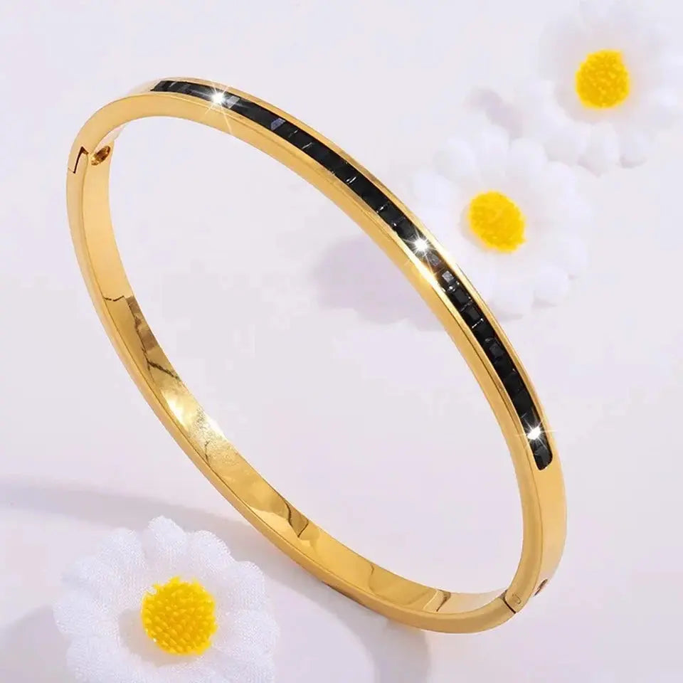 ZAKOL 5/1 pièces ensemble de bracelets en acier inoxydable incrusté de zircone scintillante pour femmes bracelets empilables mode ne se décolore pas bijoux cadeau YOUR DESIRE
