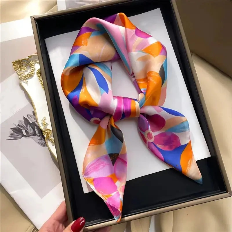 Injplanchers f carré de luxe pour femmes, bandes de cheveux Hijab, foulard de la présidence, châle en satin féminin, ruban de sauna, enveloppes de mode, bandana, 2024 YOUR DESIRE