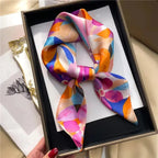 Injplanchers f carré de luxe pour femmes, bandes de cheveux Hijab, foulard de la présidence, châle en satin féminin, ruban de sauna, enveloppes de mode, bandana, 2024 YOUR DESIRE
