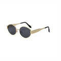 Lunettes de soleil ovales pour femmes et hommes, monture métallique tendance, nuances classiques YOUR DESIRE