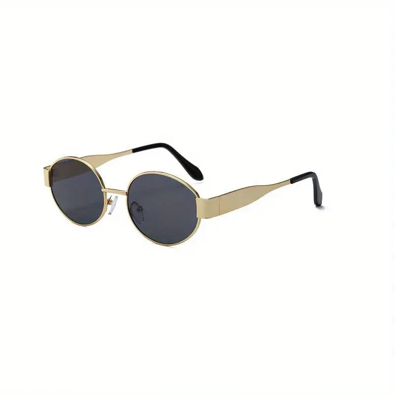 Lunettes de soleil ovales pour femmes et hommes, monture métallique tendance, nuances classiques YOUR DESIRE