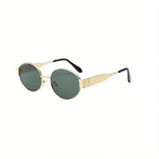 Lunettes de soleil ovales pour femmes et hommes, monture métallique tendance, nuances classiques YOUR DESIRE