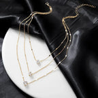 ChimZunderes-Collier pendentif multicouche pour femme, tour de cou JOChoker, bijoux brillants, cadeau de fête, mode féminine YOUR DESIRE