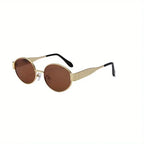 Lunettes de soleil ovales pour femmes et hommes, monture métallique tendance, nuances classiques YOUR DESIRE
