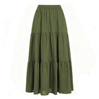 Jupe midi Faustine à taille haute, vue produit