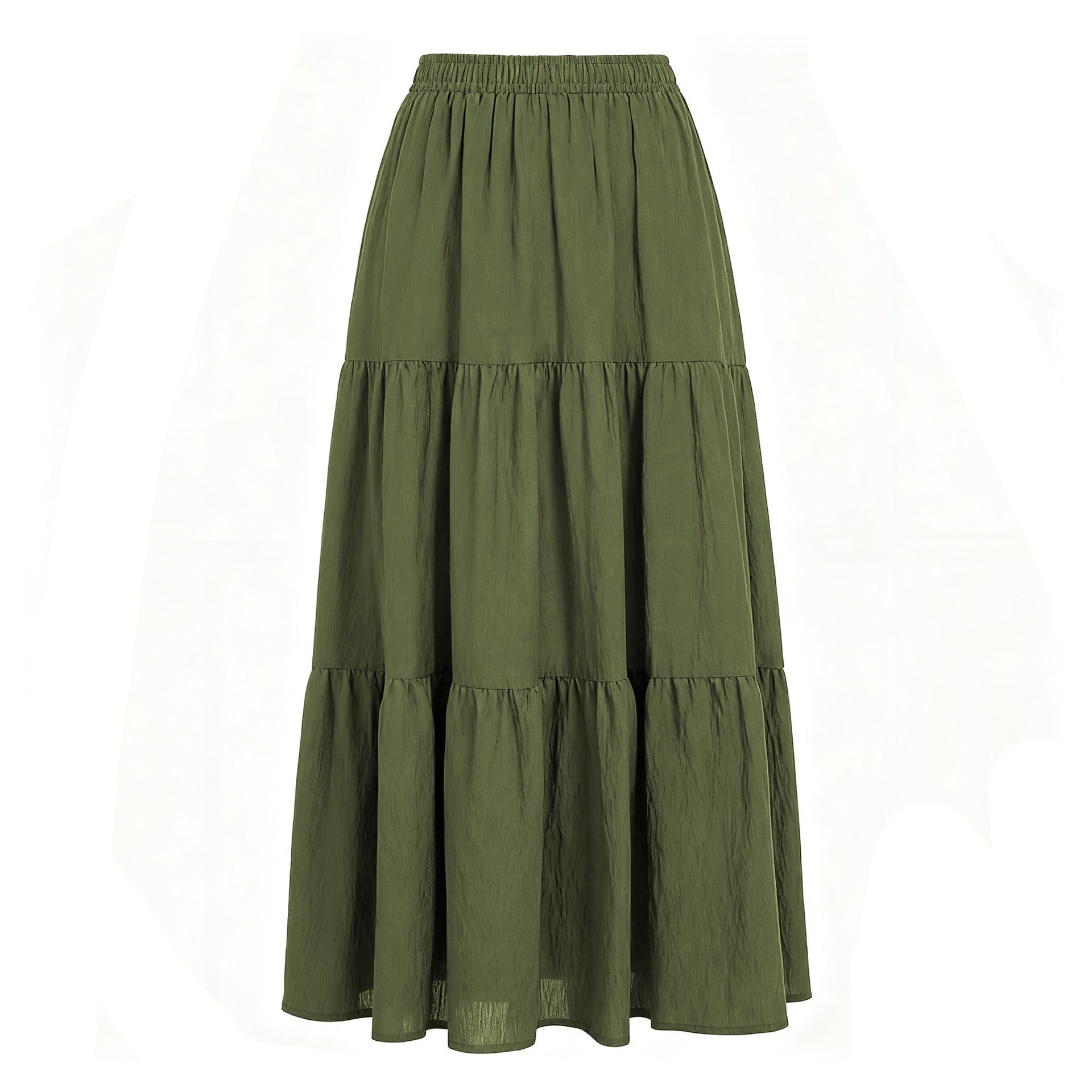 Jupe midi Faustine à taille haute, vue produit